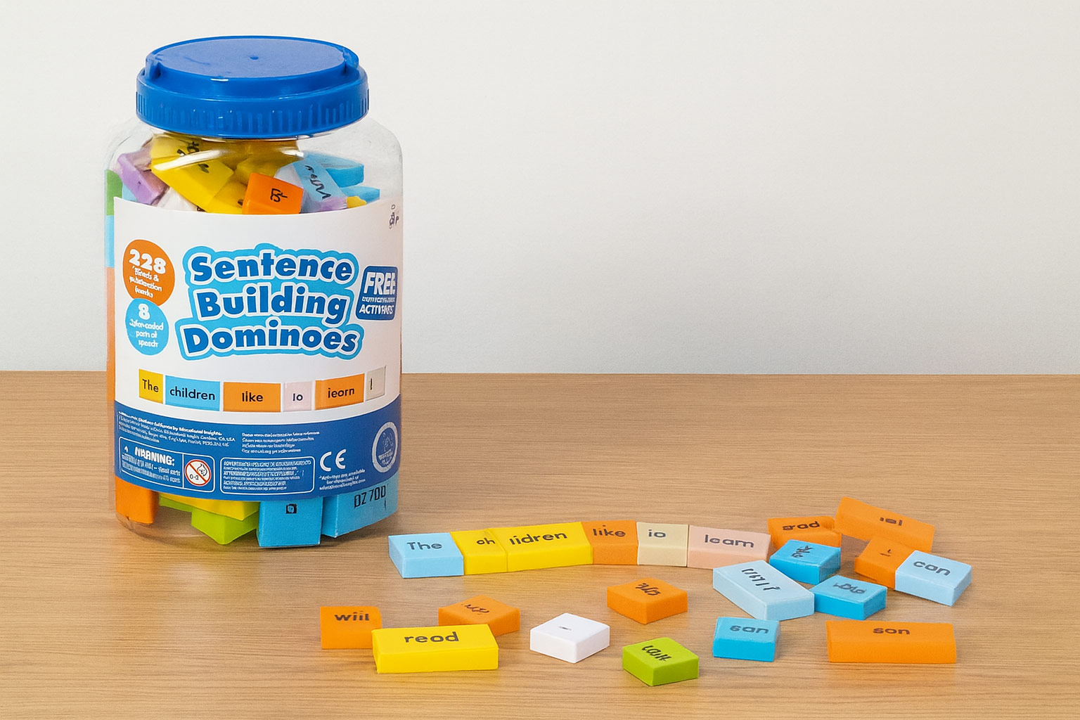 Sentence Building Dominoes - Learning to Read for Kids