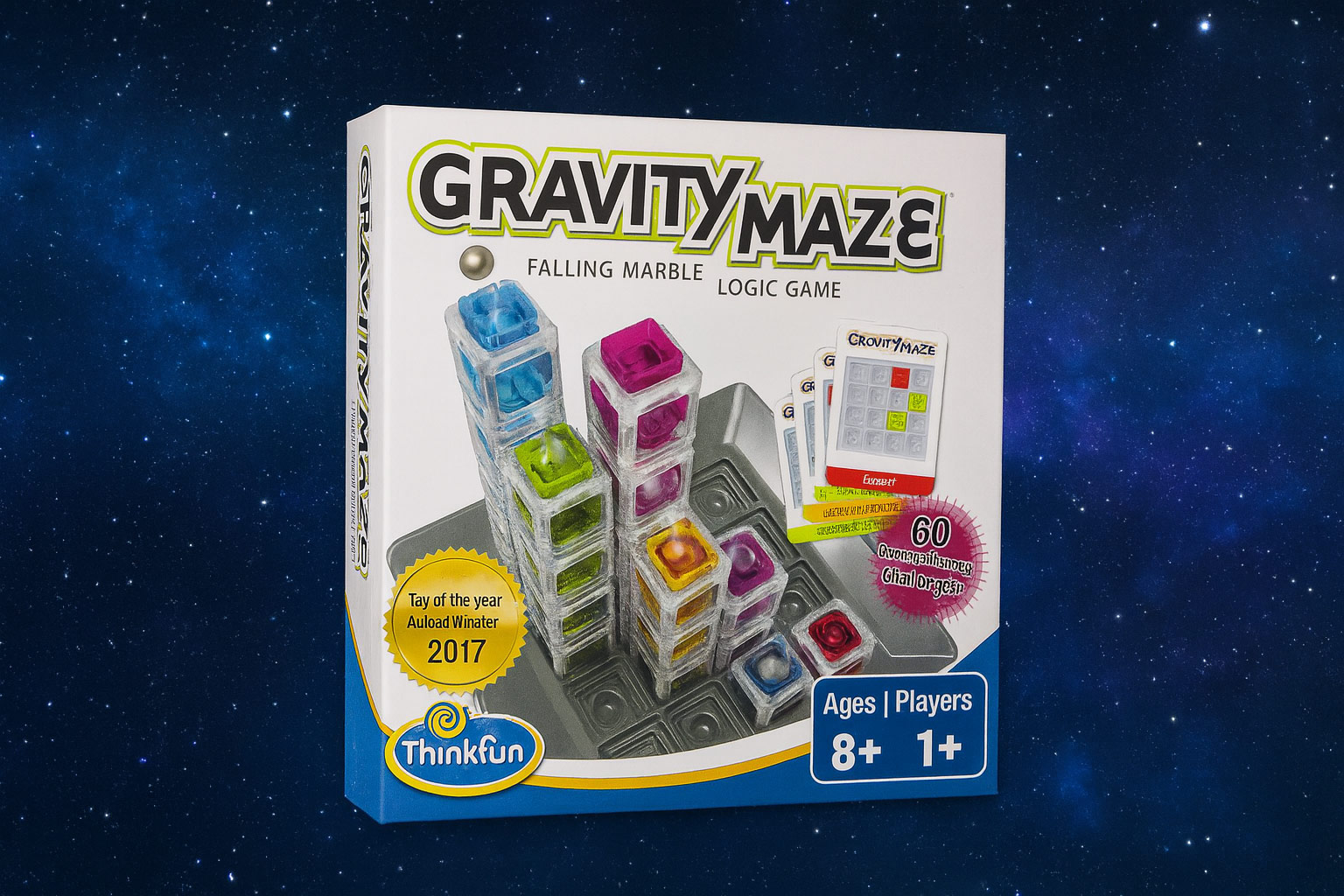 ThinkFun Gravity Maze - Falling Marble Logic Game