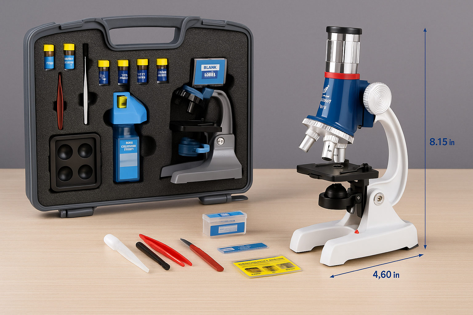 Kids Microscope Kit - Science Experiment Toy for Kids
