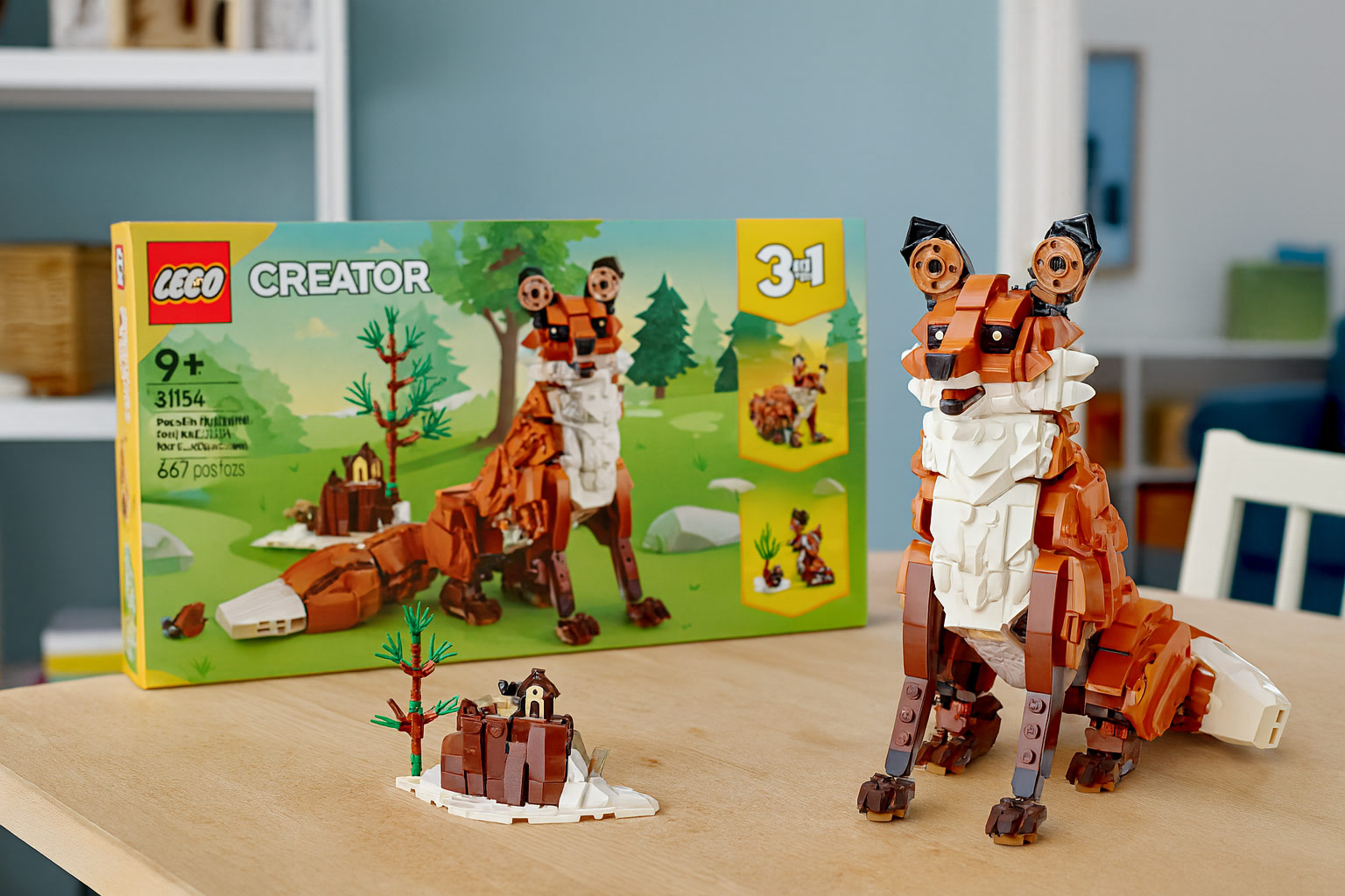 LEGO Creator 3 in 1 Forest Animals Red Fox Toys