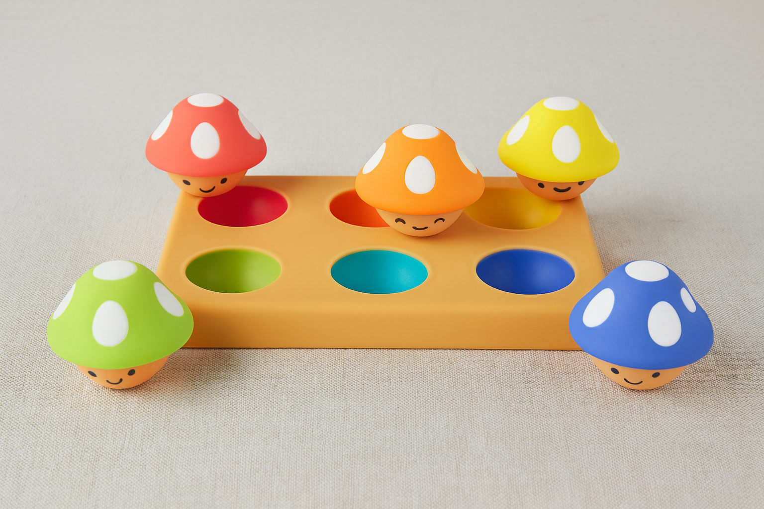 Sassy Mischievous Matching Mushrooms, Sorting Board