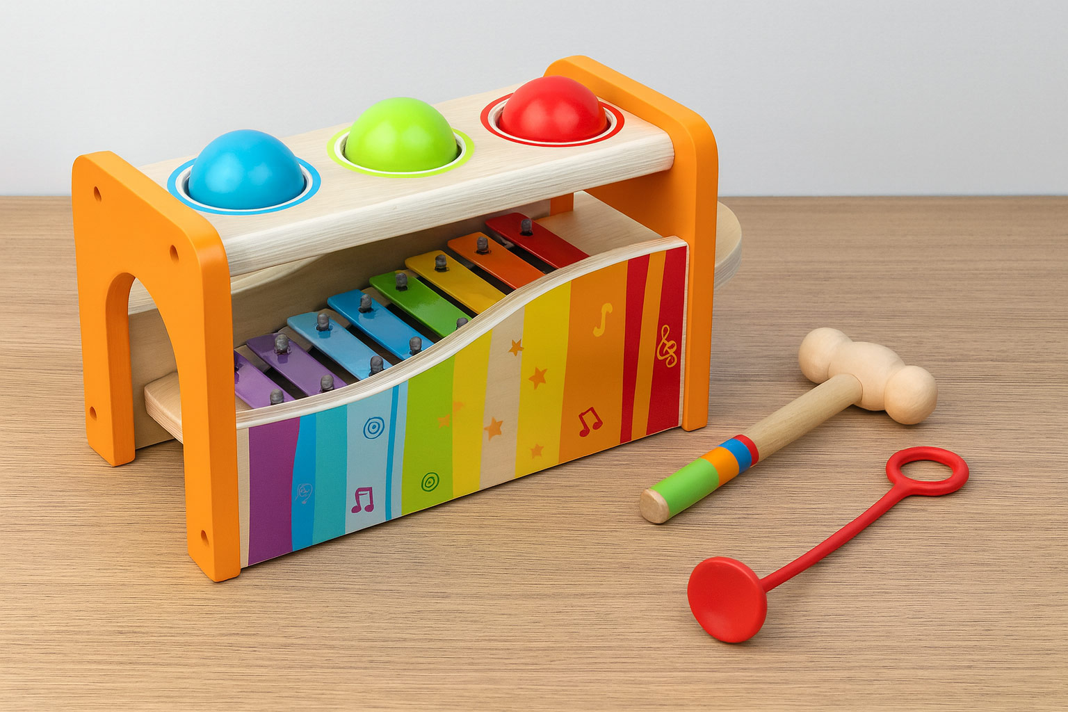 Pound & Tap Bench with Slide Out Xylophone